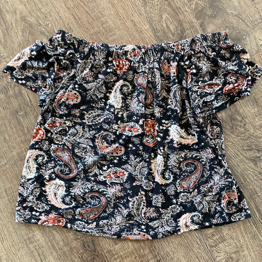 Off the shoulder boho top